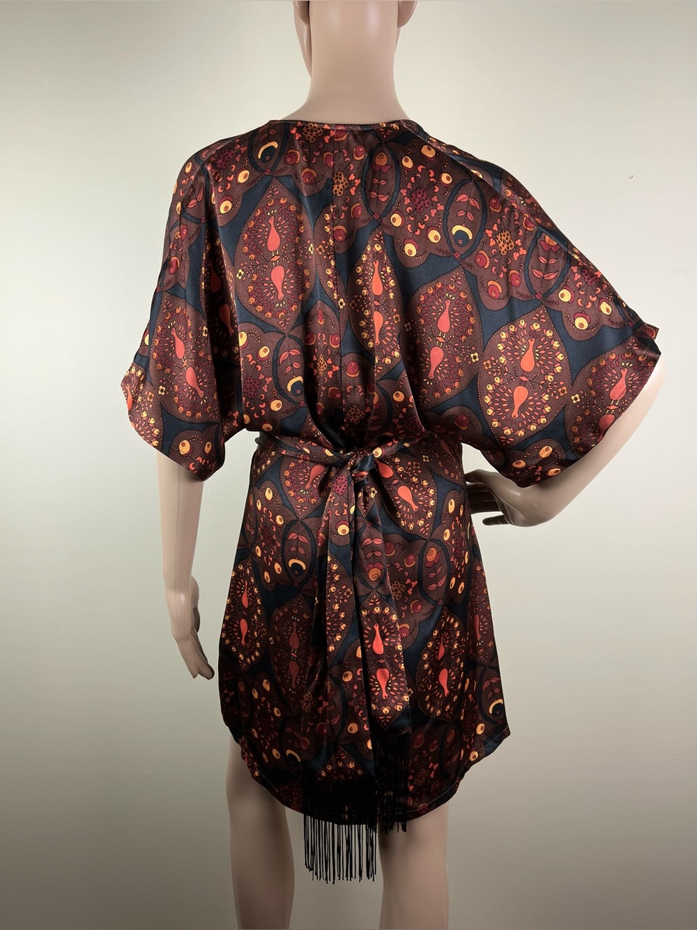 REFORMATION PRINTED V-NECK MINI DRESS - Picture 6 of 6